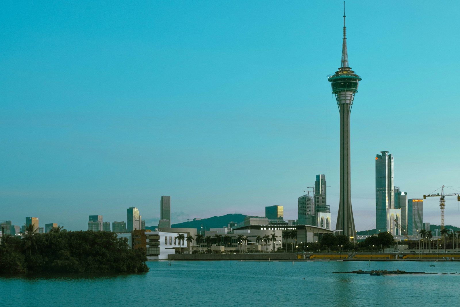 Macao Tower above Nam Van Lake